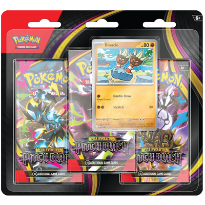 Pitch Black - 3-Pack Blister
